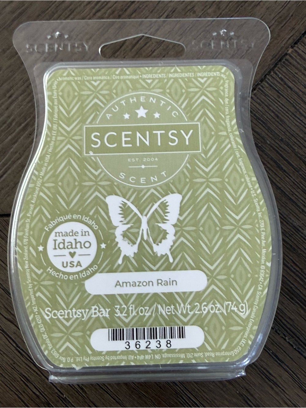 Scentsy Amazon Rain Wax Bar Retired